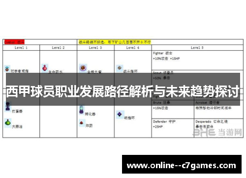 西甲球员职业发展路径解析与未来趋势探讨