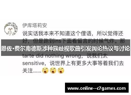 恩佐·费尔南德斯涉种族歧视歌曲引发舆论热议与讨论